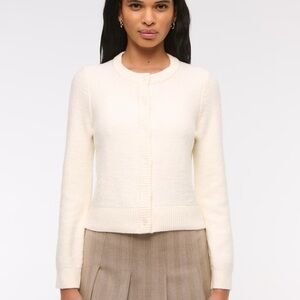 Abercrombie & Fitch Textural Crew Cardigan